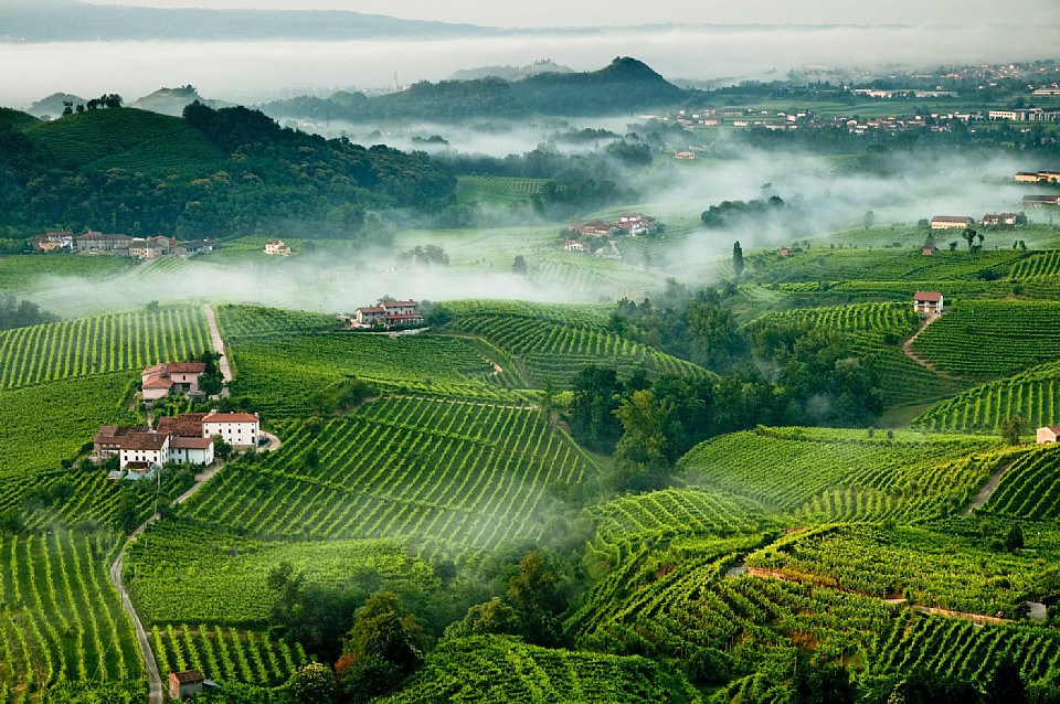le magnifiche colline di Valdobbiadene